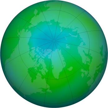 Arctic ozone map for 2005-08